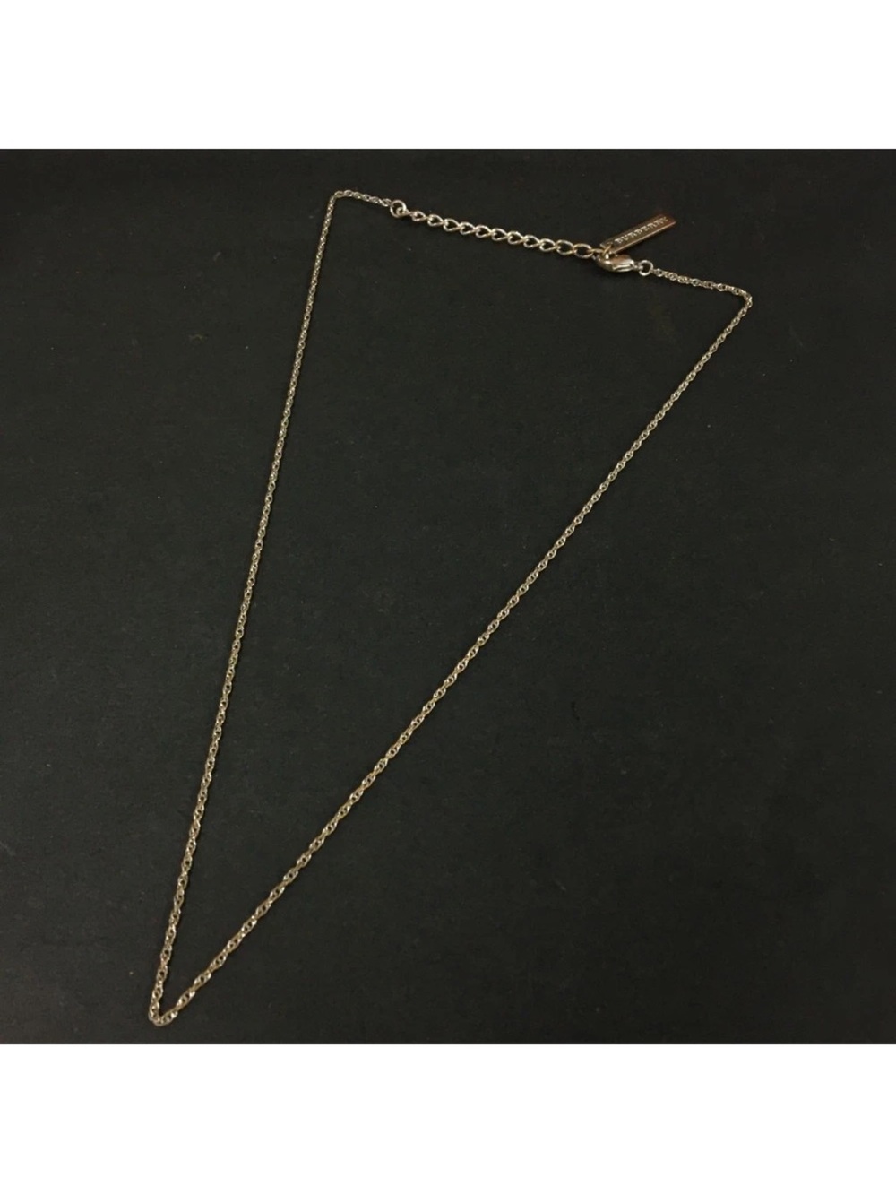 Vintage Burberry Gold Tone Twisted Rope Chain Necklace 👝